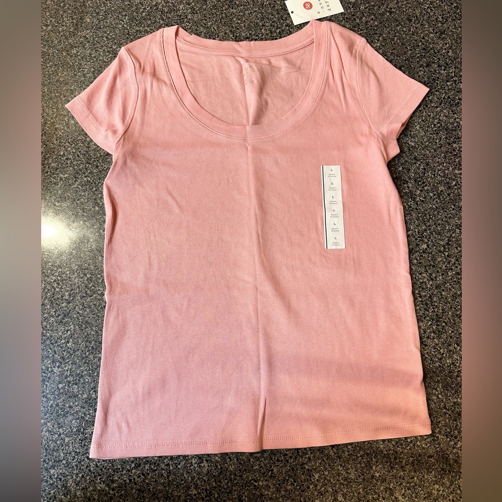 a new day Light Pink Short Sleeve Tee